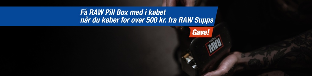 Kb RAW Supps for 500kr, f RAW Pill Box med i kbet!